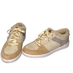 Cole Haan grand women's size 7.5 W27400 tan brown‎ grey with faux fur lining